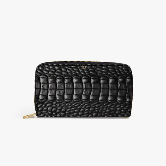 MUSSAMO Noir Black Long Wallet