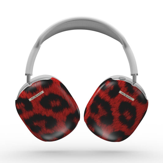 MUSSAMO Leopard Red Apple AirPods Max Tough Case